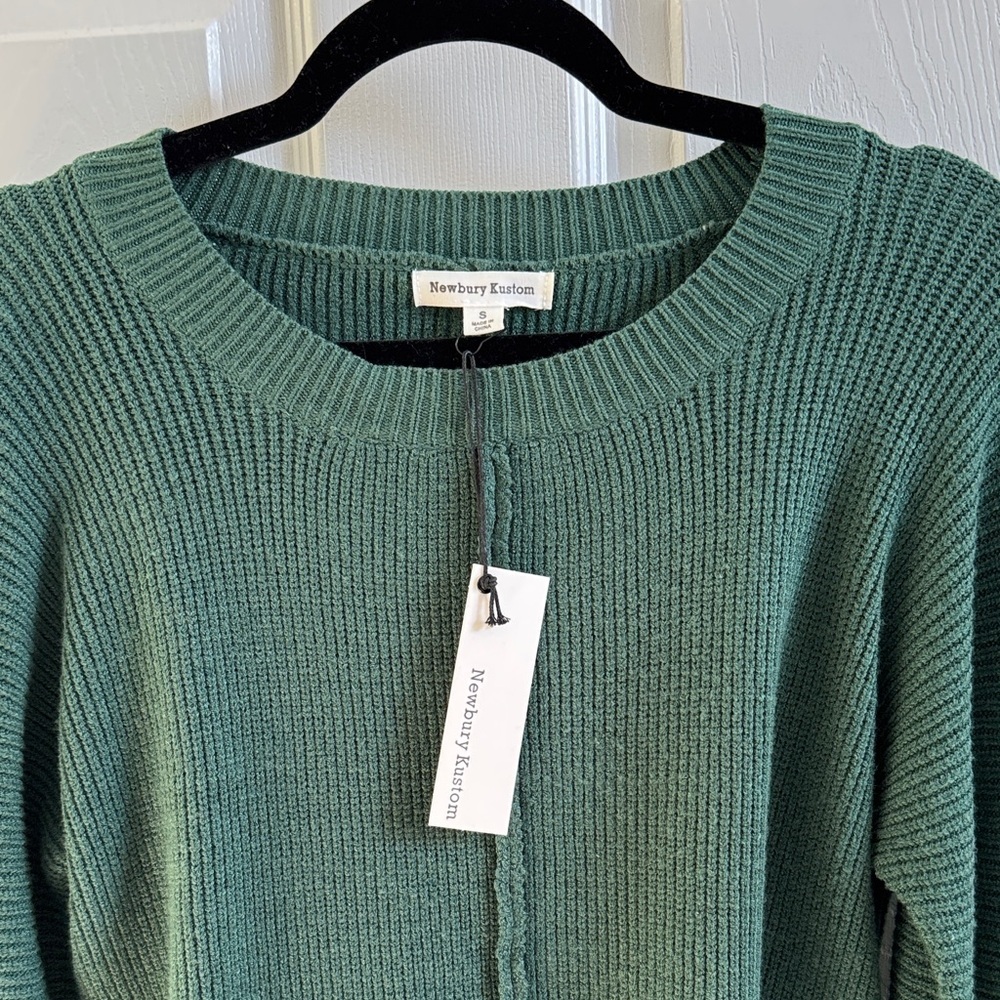 Newbury Kustom Green Crew Neck Sweater - Picture 3 of 5